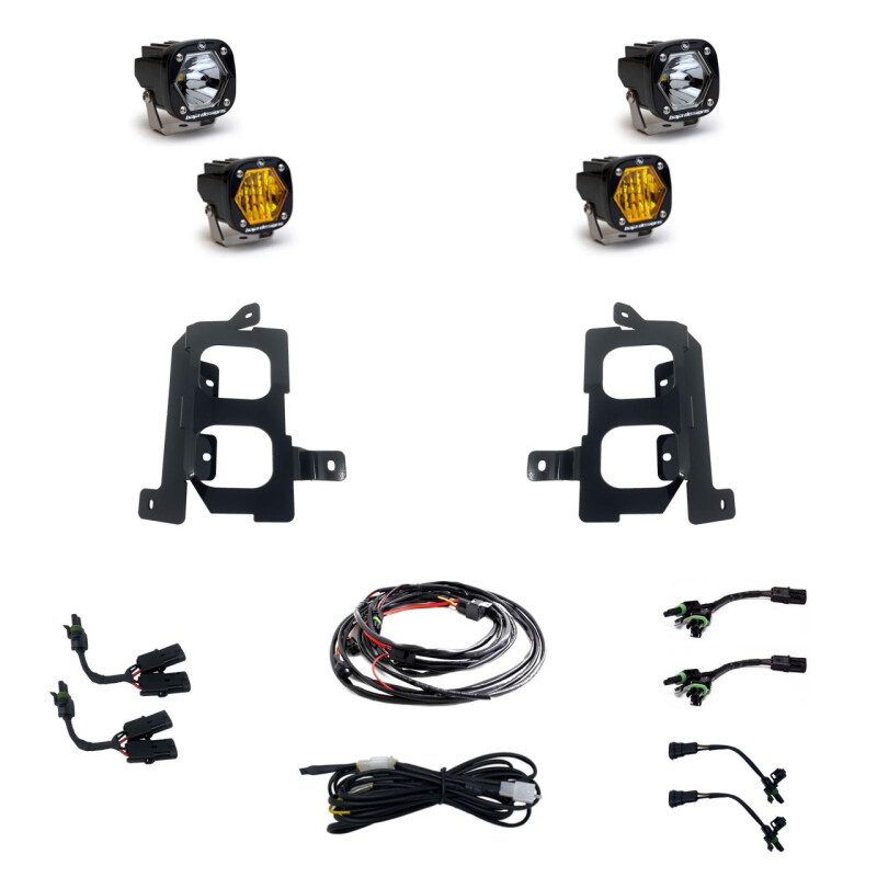 GMC 3500 Fog Light Pocket Kit - Baja Designs - `20-`27